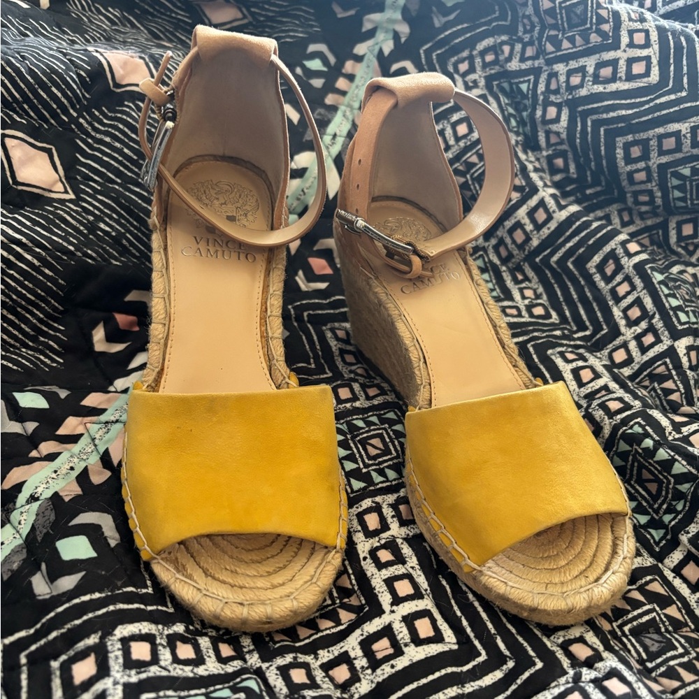 Vince Camuto, Suede Leather, Wedge Sandals